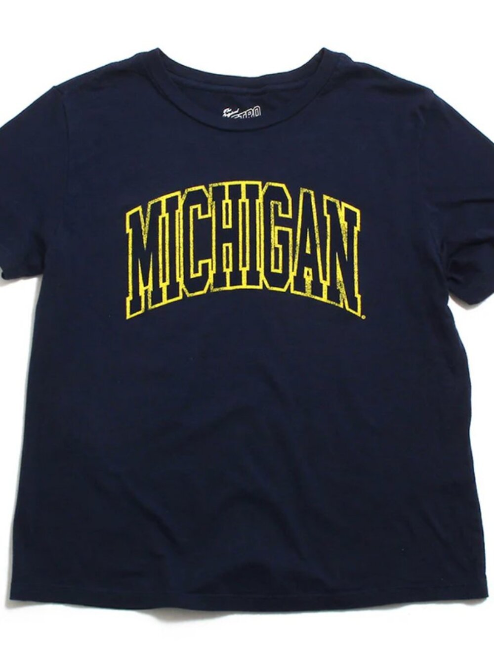 MENS UNIVERSITY OF MICHIGAN NAVY T-SHIRT IN SIZE MEDIUM